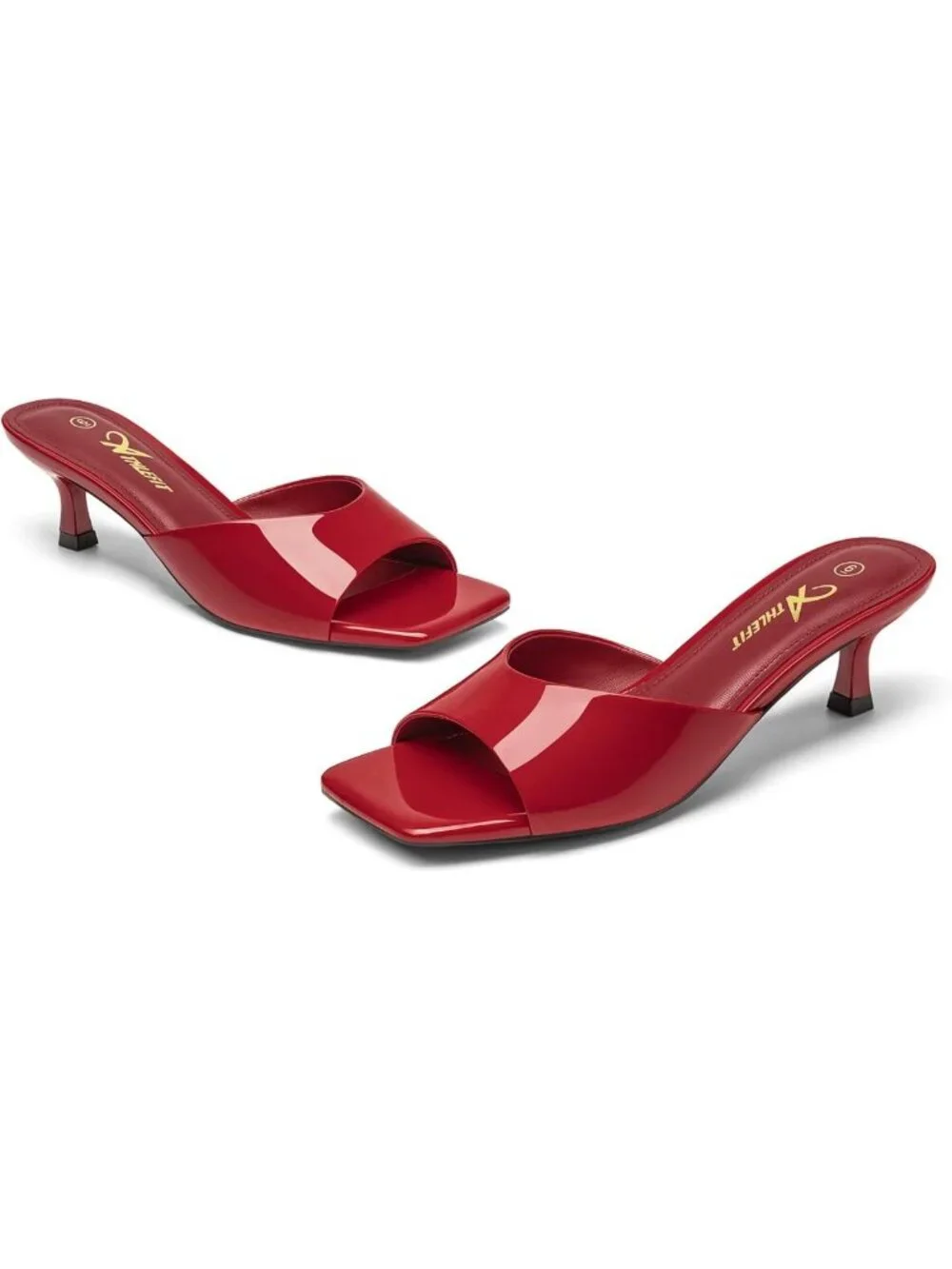 Chic Square Toe Kitten Heels for Women - Stylish Heeled Sandals for Office